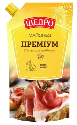 Майонез Щедро Преміум 72%, 300 г